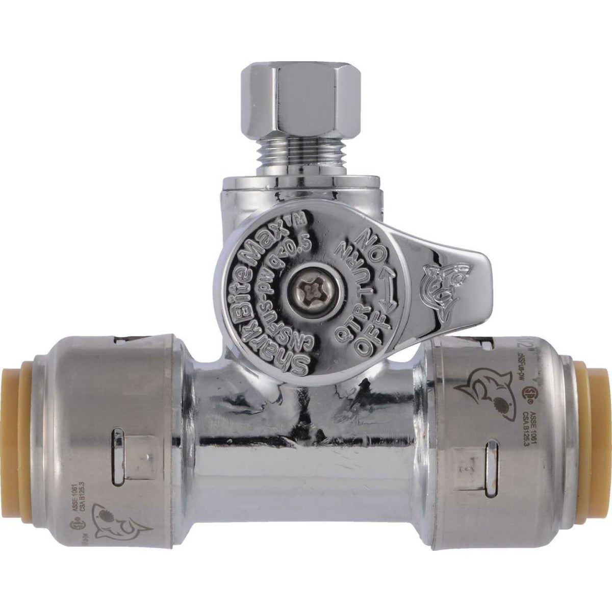 Push-to-Connect Tee 1/2 In. x 1/2 In. x 1/4 F8470