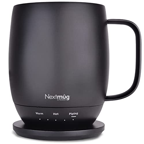 Black 14 oz Self-Heating Coffee Mug P535