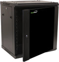 12U Wall Mount Network Server Cabinet Rack Enclosure Glass Door Lock Q670657