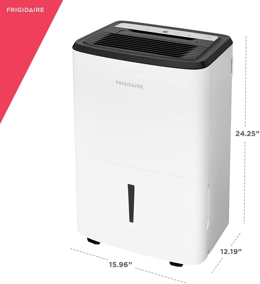 White 50 Pint Dehumidifier with Built In Pump X7842