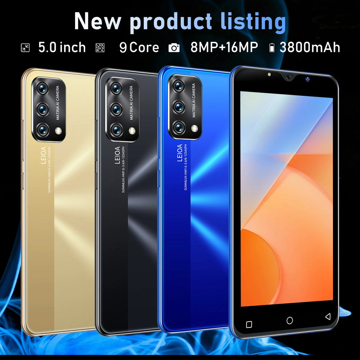Unlocked Dual Sim Smartphone 5in 3800mAh C553