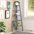Gray Corner Bookcase J1681