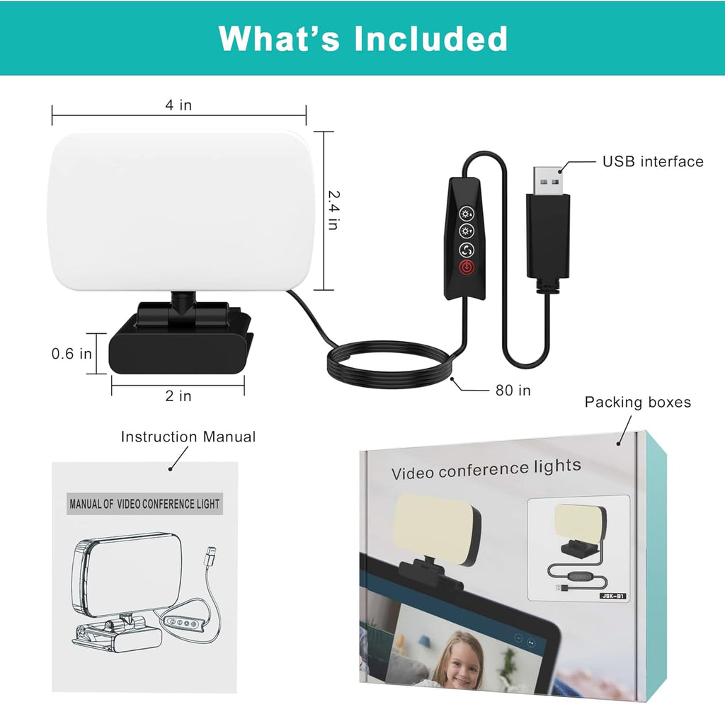 Video Conference Lighting with 3 Light Modes D69878