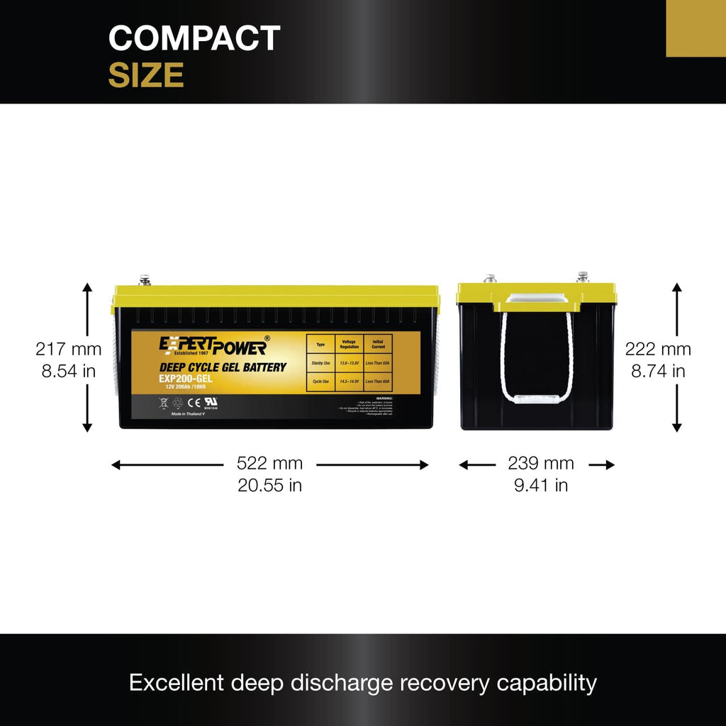 12V 200AH VRLA GEL Battery U4358