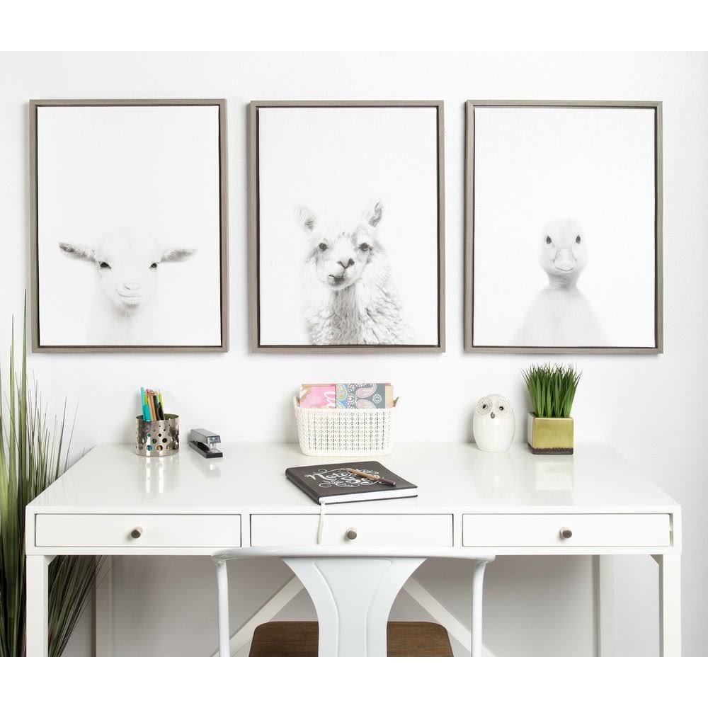 Gray Framed Canvas U177509