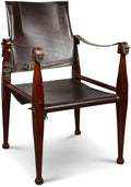 Bridle Leather Campaign Chair L580