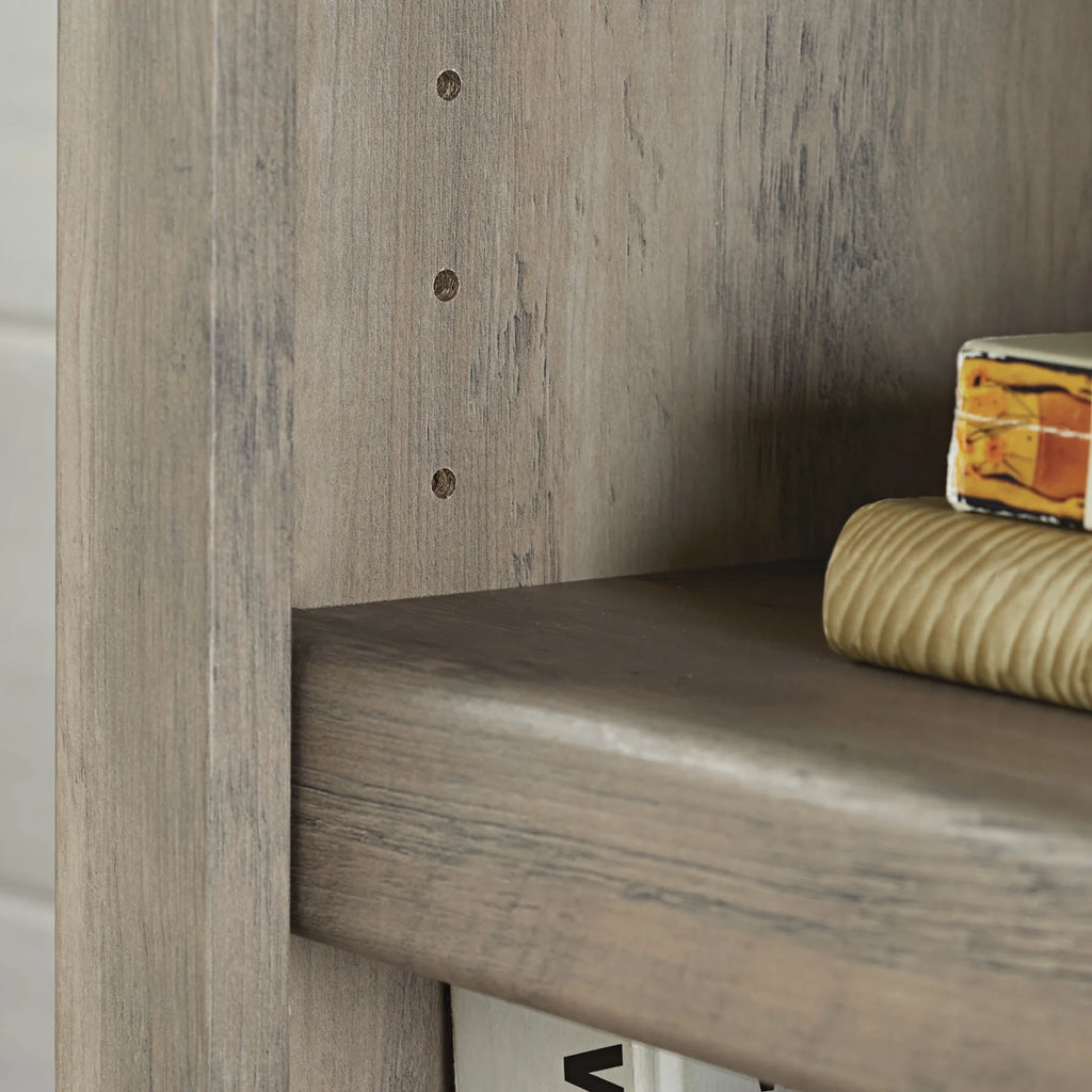 Rustic Gray 5 Shelf Bookcase D35780