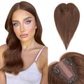Medium Brown 10 Inch 100% Remy Human Hair Topper N3711