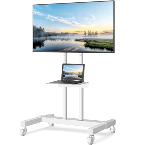 Rolling TV Stand with Metal Laptop Shelf O634030