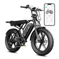 1500W Peak Brushless Motor 28 MPH 60 Miles Fat Tire E Bike with 48V 15Ah Removable Battery 20" Electric Dirt Bike Hydraulic Suspension 7-Speed J380422
