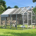 Large Catio Outdoor Cat Enclosure with 7 Platforms, 2 Resting Box and 2 Bridges, 71 x 71 x 97 inch M903040