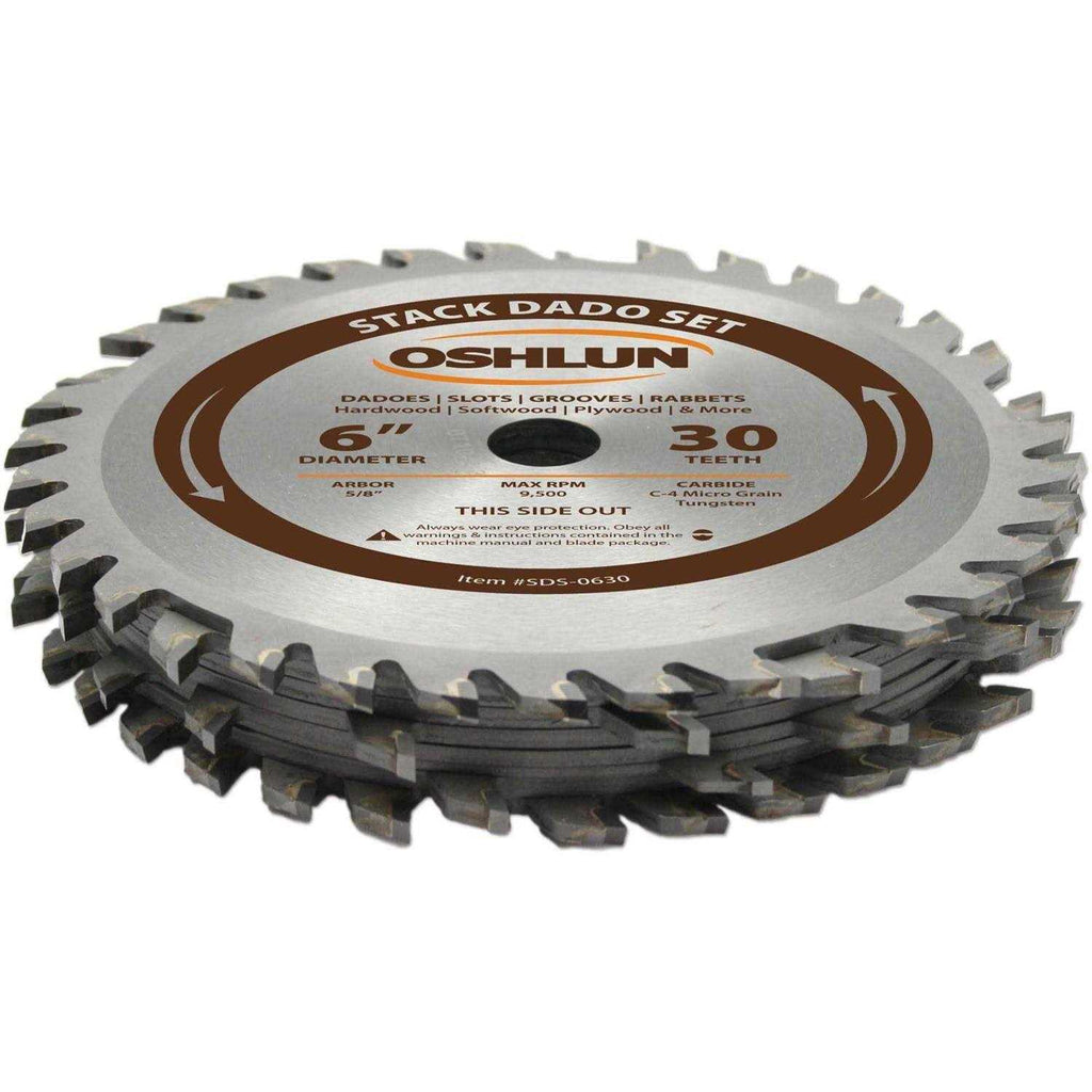 6-Inch 30 Tooth Stack Dado Set with 5/8-Inch Arbor U274