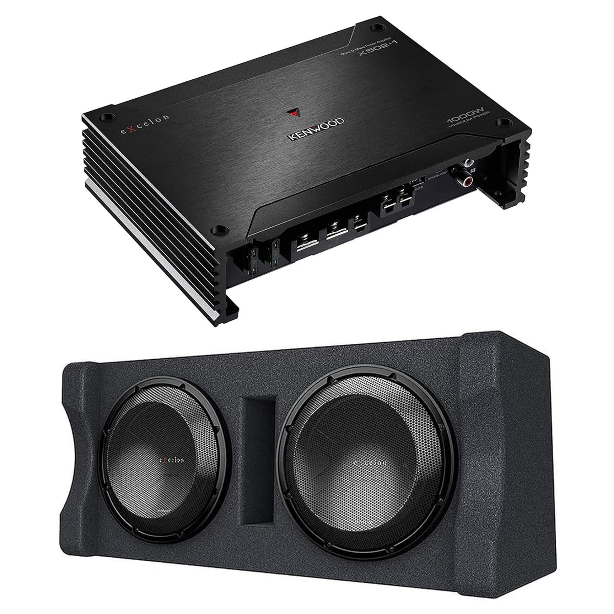 500-Watt Class D Subwoofer Amplifier with Dual 12" Subwoofers Z284040
