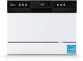 White Portable Dishwasher, 6 Place Settings O611