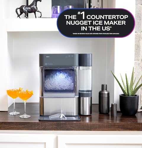 Stainless Steel Countertop Nugget Ice Maker with 1 Gallon Tank P814098