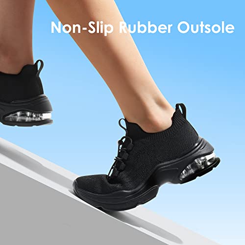 Slip-on Air Cushion Slip Resistant Walking Sneakers O308