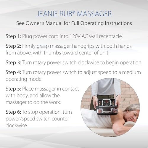 Variable Speed Massager, Deep Tissue Massage, Orbital Action A7886