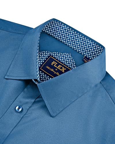 Men's Long Sleeve Stretch Dress Shirt Z398