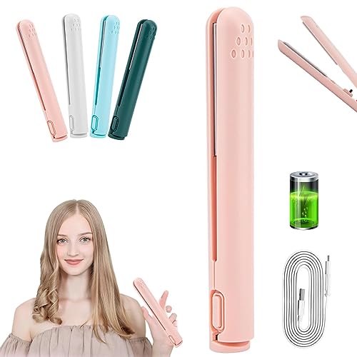 Mini Dual Purpose Cordless Curling Iron White Q8608