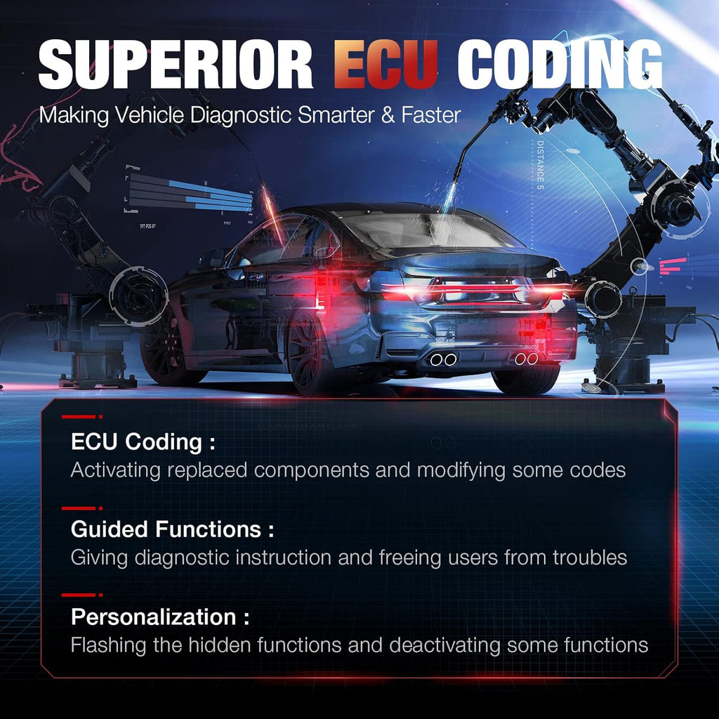 Autel Diagnostic Tool with 33+ Services, ECU Coding, Full Systems Diagnostic, Bidirectional Control L944253