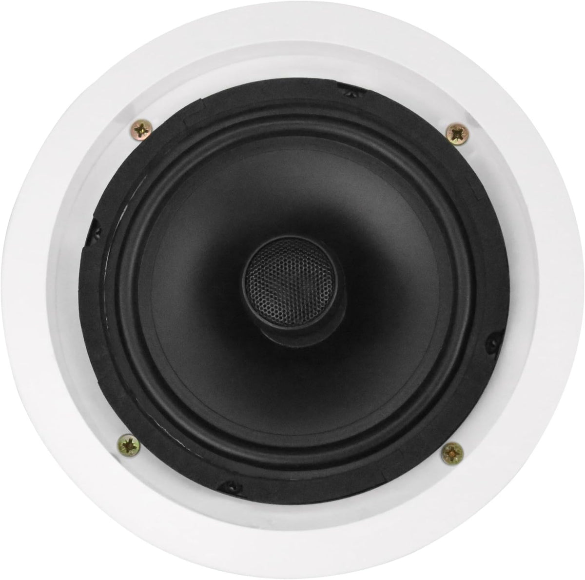 Dual 6-Inch in-Wall/in-Ceiling 2-Way Stereo Sound Speaker with 1" Silk Dome Tweeter and Crossover Network, Pack of 2 S254816