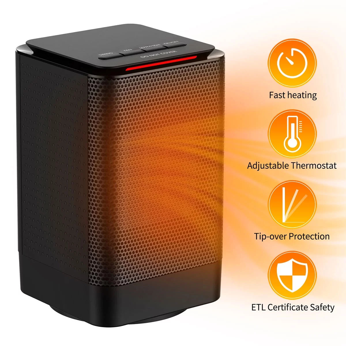 950W/600W Portable Electric Heater D6702