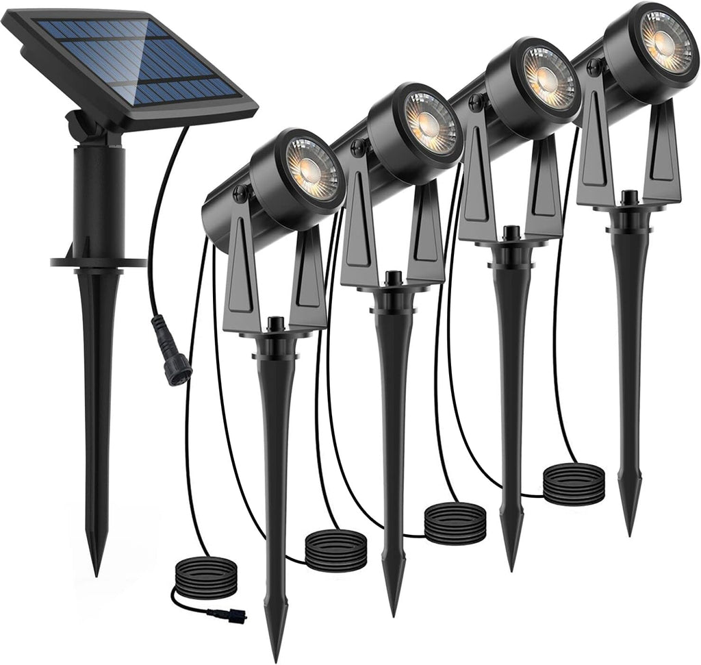 LED Solar Spotlights, 4-in-1, 4W, IP65 Waterproof C406039
