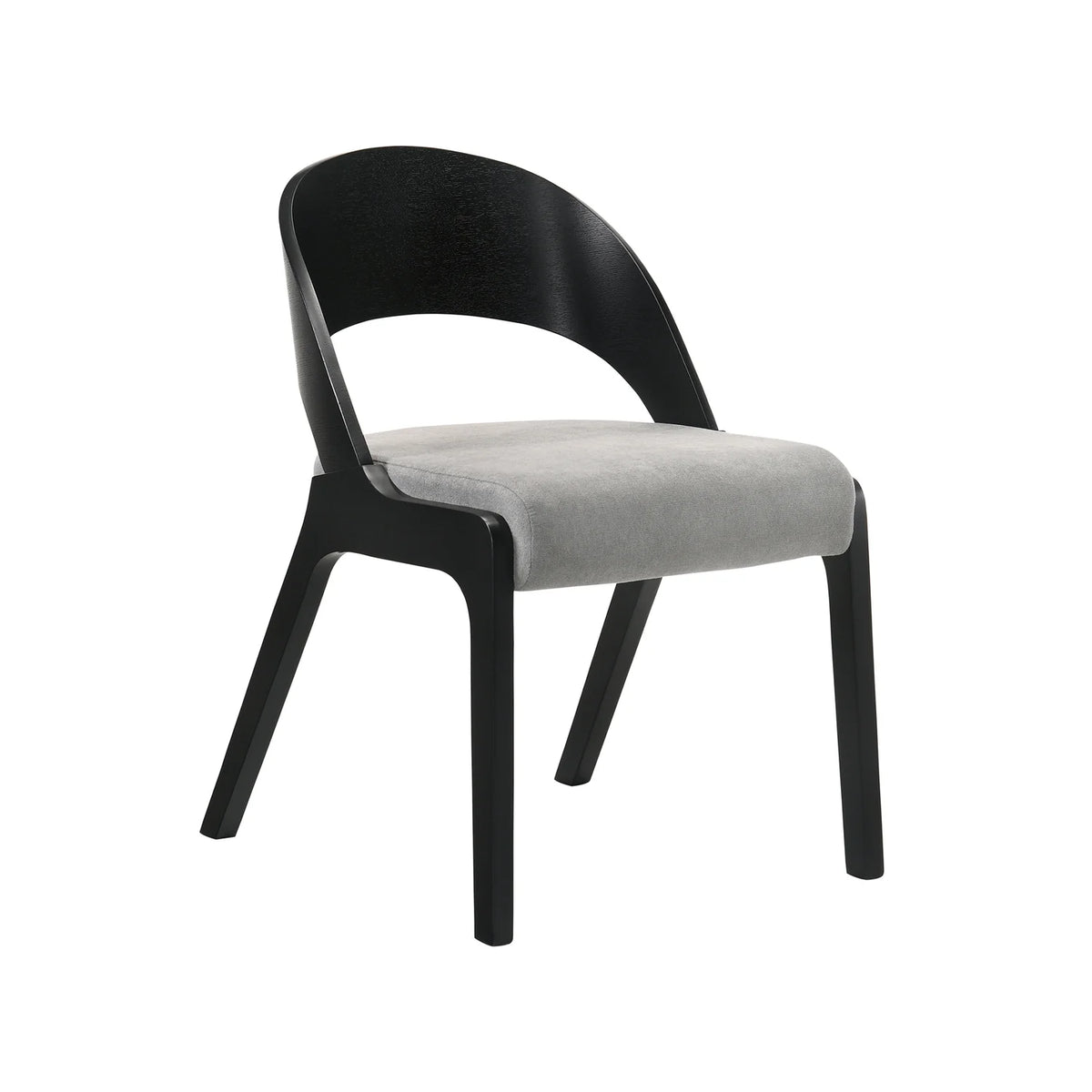 Fabric & Wood Accent Chairs, Set of 2 J406