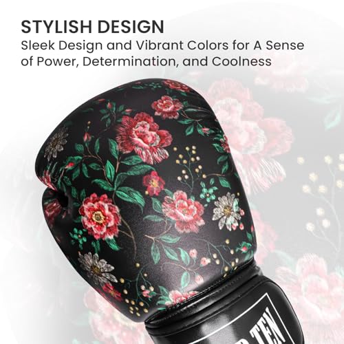 Black Leather Boxing Gloves V1188
