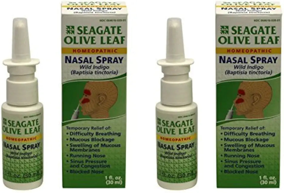 Homeopathic Olive Leaf Nasal Spray 1 oz, 2 Pack C7507