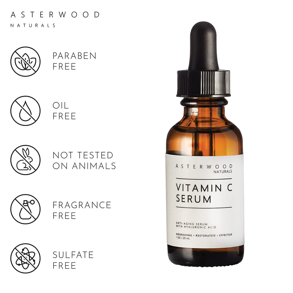 Face Serum Vitamin C with Hyaluronic Acid, 8 oz Pack of 2 Q807182