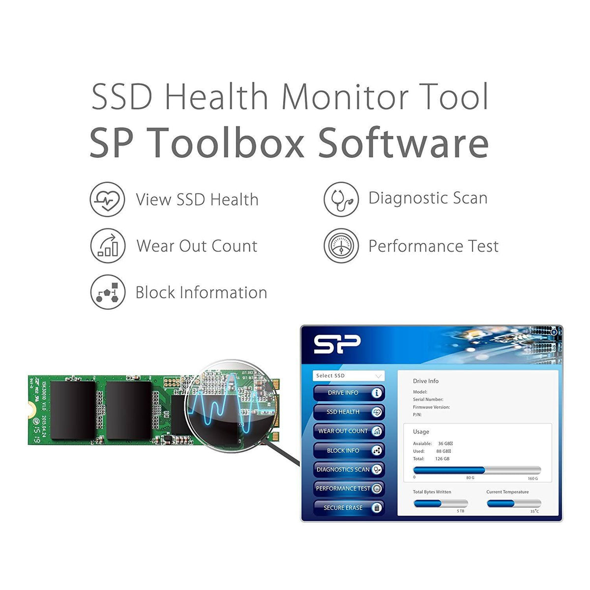 120GB M.2 2280 SATA III Internal Solid State Drive E20138