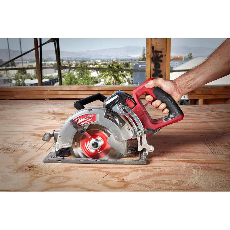 18V Cordless Rear Handle Circular Saw Kit with Battery and Charger U2943
