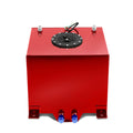 Red Aluminum Fuel Cell Gas Tank with Level Sender and Black Cap J54623