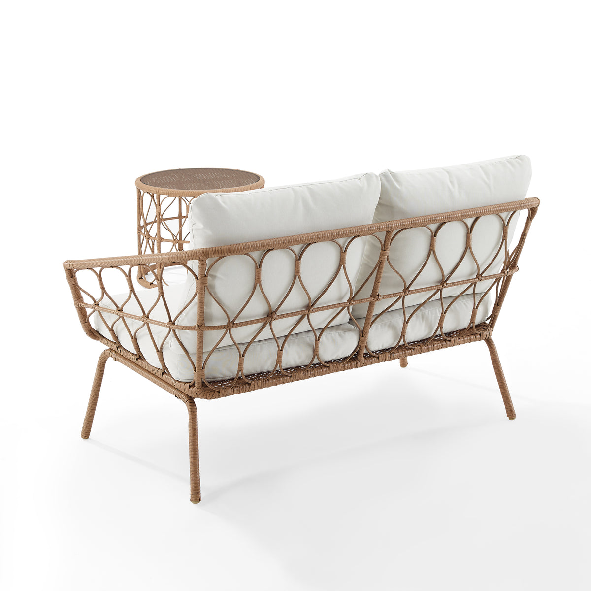Natural Wicker Outdoor Conversation Set H428