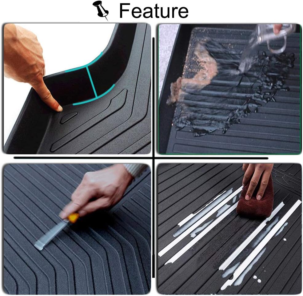 Rear Cargo Liner Mat Waterproof Protector Pack of 2 H5938