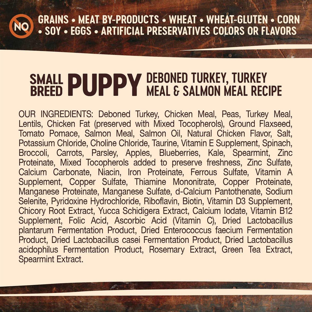Grain Free Small Breed Dry Puppy Food N658