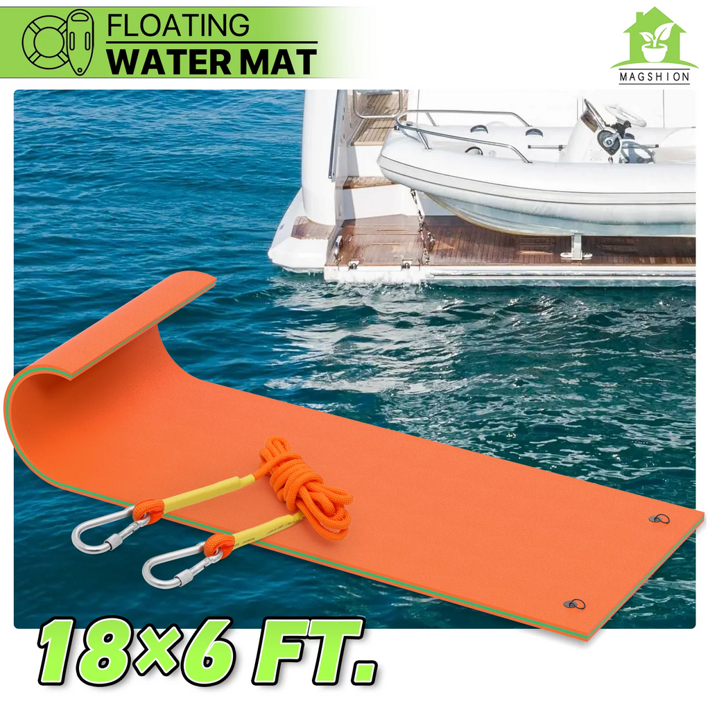 18' x 6' 3-Layer XPE Foam Water Floating Mat Y62414
