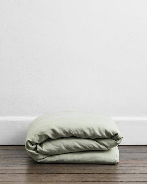 Sage 100% Flax Linen Duvet Cover Twin/Twin XL C35886
