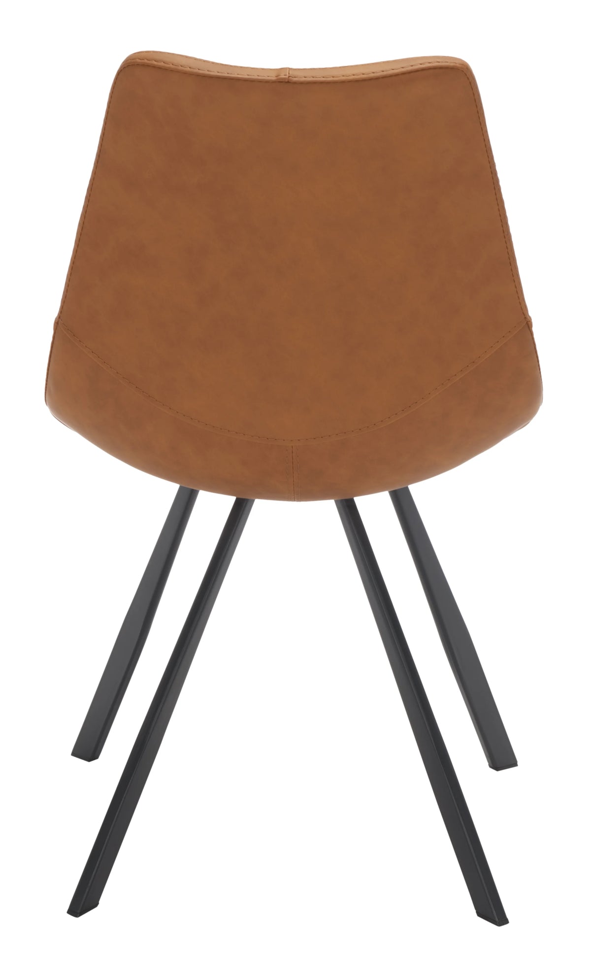 Cognac Tufted Dining Chair Set of 2 K711
