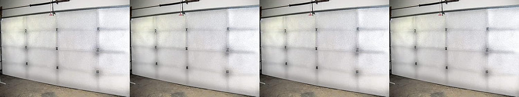 White Reflective Foam Core 2 Car Garage Door Insulation Kit 16FT x 8FT R Value 8.0 K92574