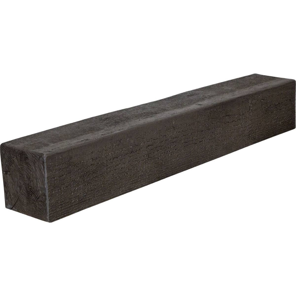 Rough Sawn Faux Wood Fireplace Mantel, Burnished Cedar F8505