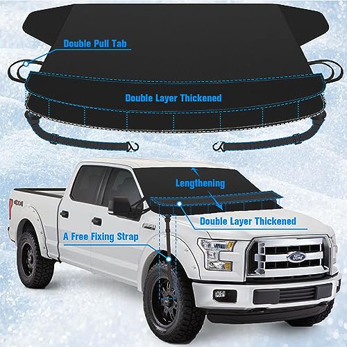 Extra Large Thicken Oxford Windshield Cover 71x47 Inches C568066