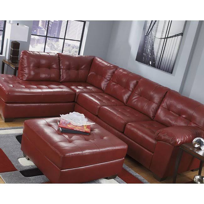 Red Left Arm Facing Sectional S543