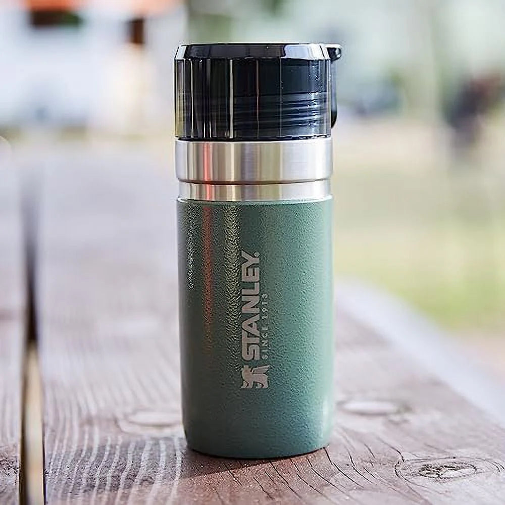 Green 0.47L Stainless Steel Vacuum Bottle P915