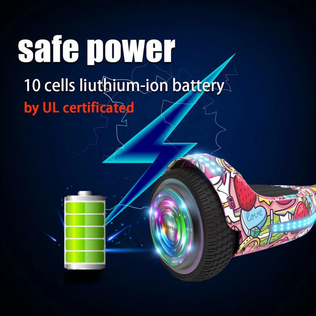 6.5 Bluetooth Speaker LED Light Self Balancing Electric Scooter J19321