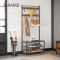 Coat Rack Hall Tree with Shoe Storage Bench B5439