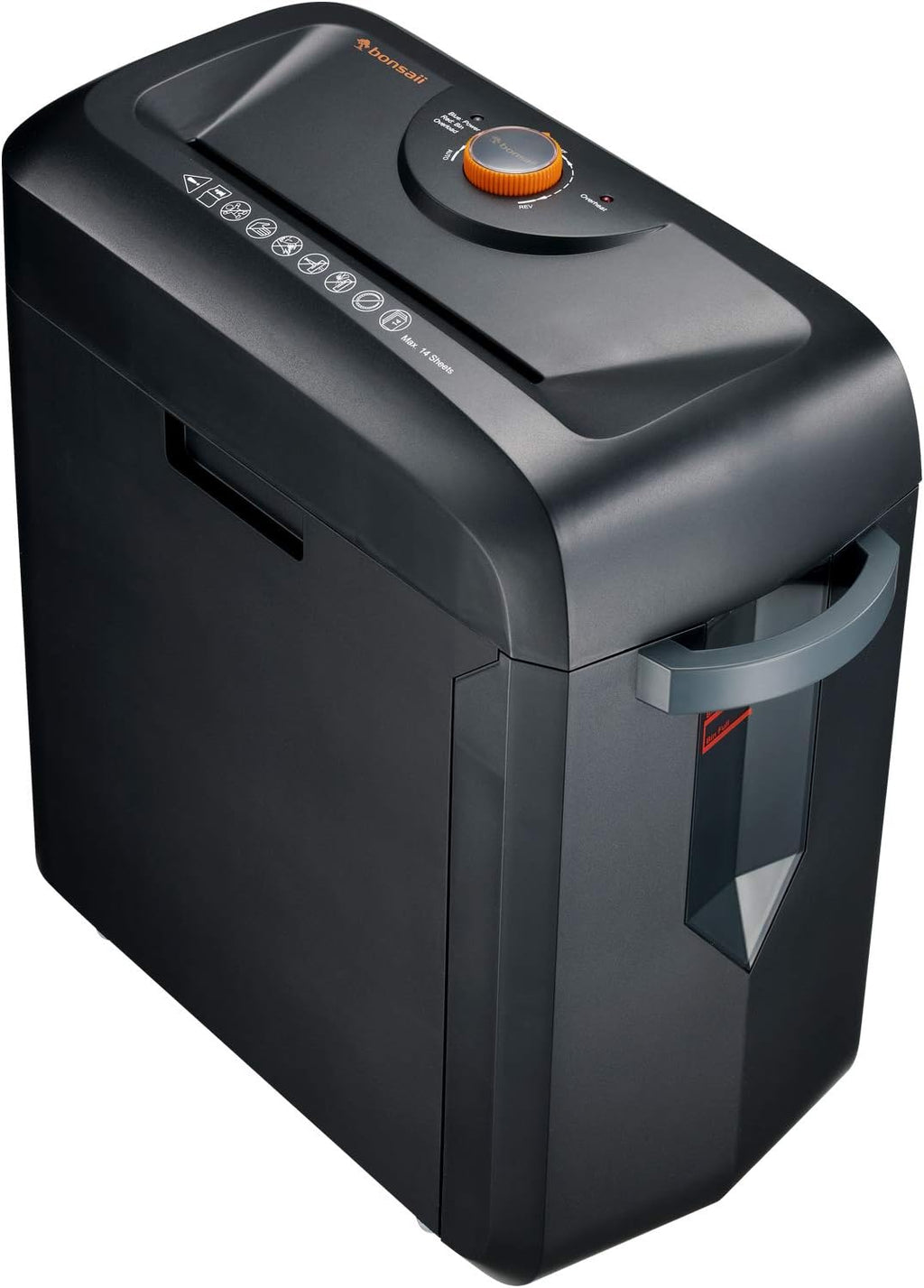14-Sheet Cross-Cut Heavy Duty Paper and Credit Card Shredder with 5 Gallons Pullout Basket K94961