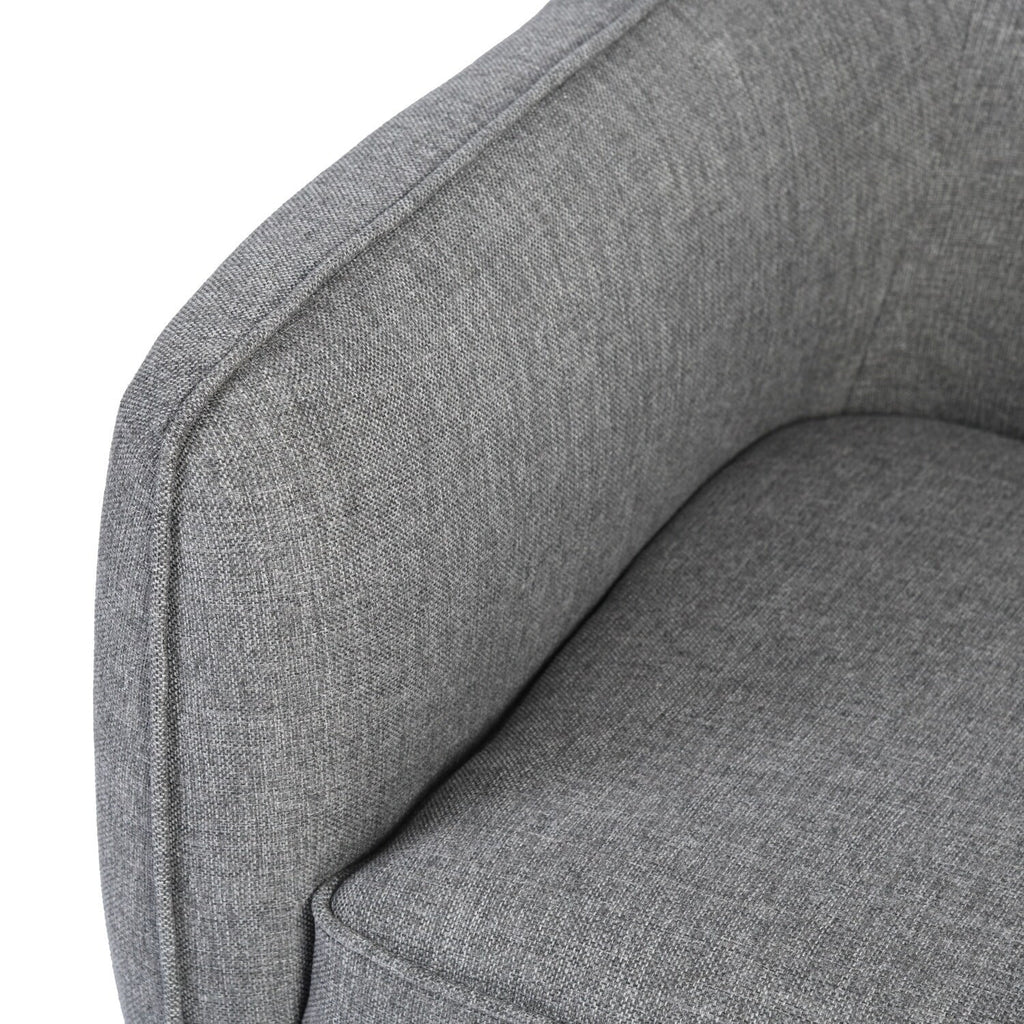 Gray Fabric Upholstered Square Arm Sofa Q780