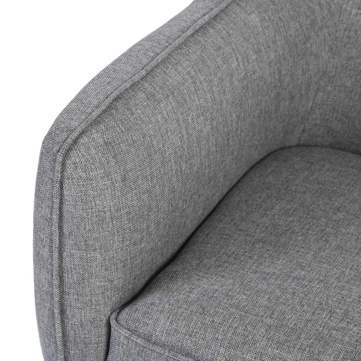 Gray Fabric Upholstered Square Arm Sofa Q780
